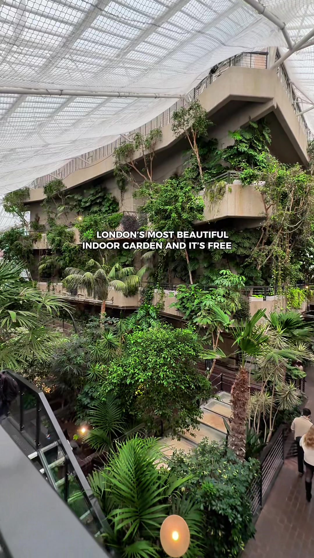 A secret geenhouse in the Barbican — video still by Tiny Londoner