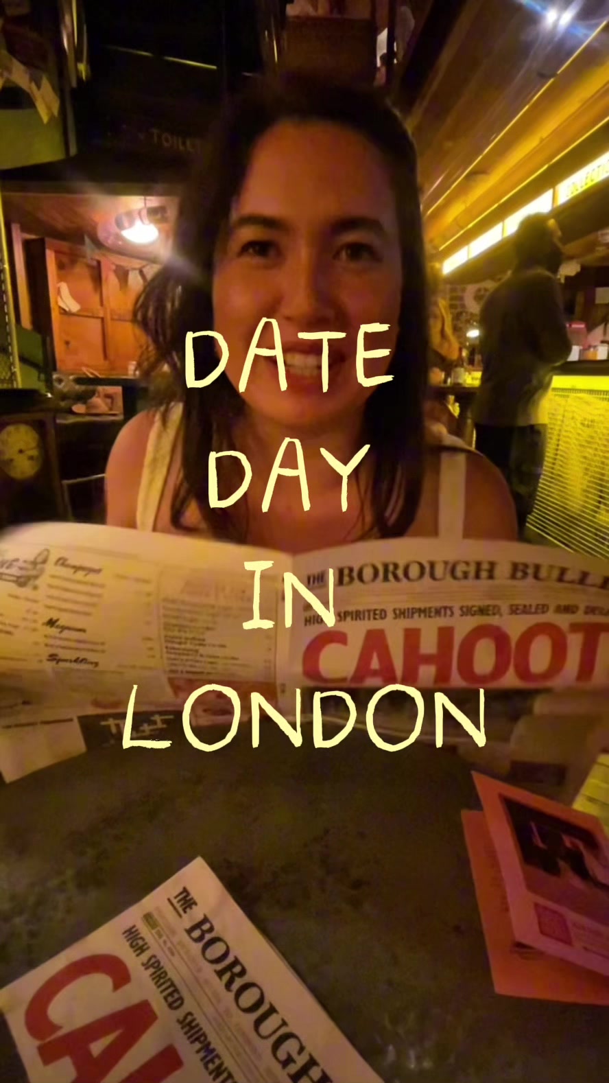 Cocktails in a 1940s post office — video still by Sara 💕📝