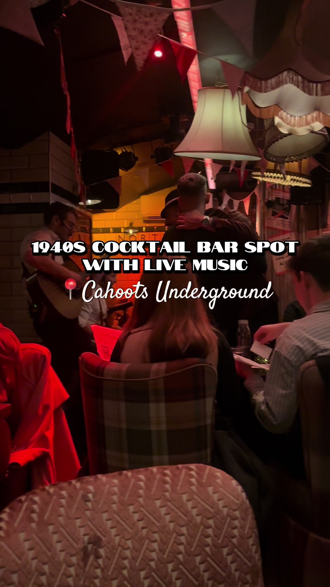 Cocktails in a 1940s tube station — video still by neve