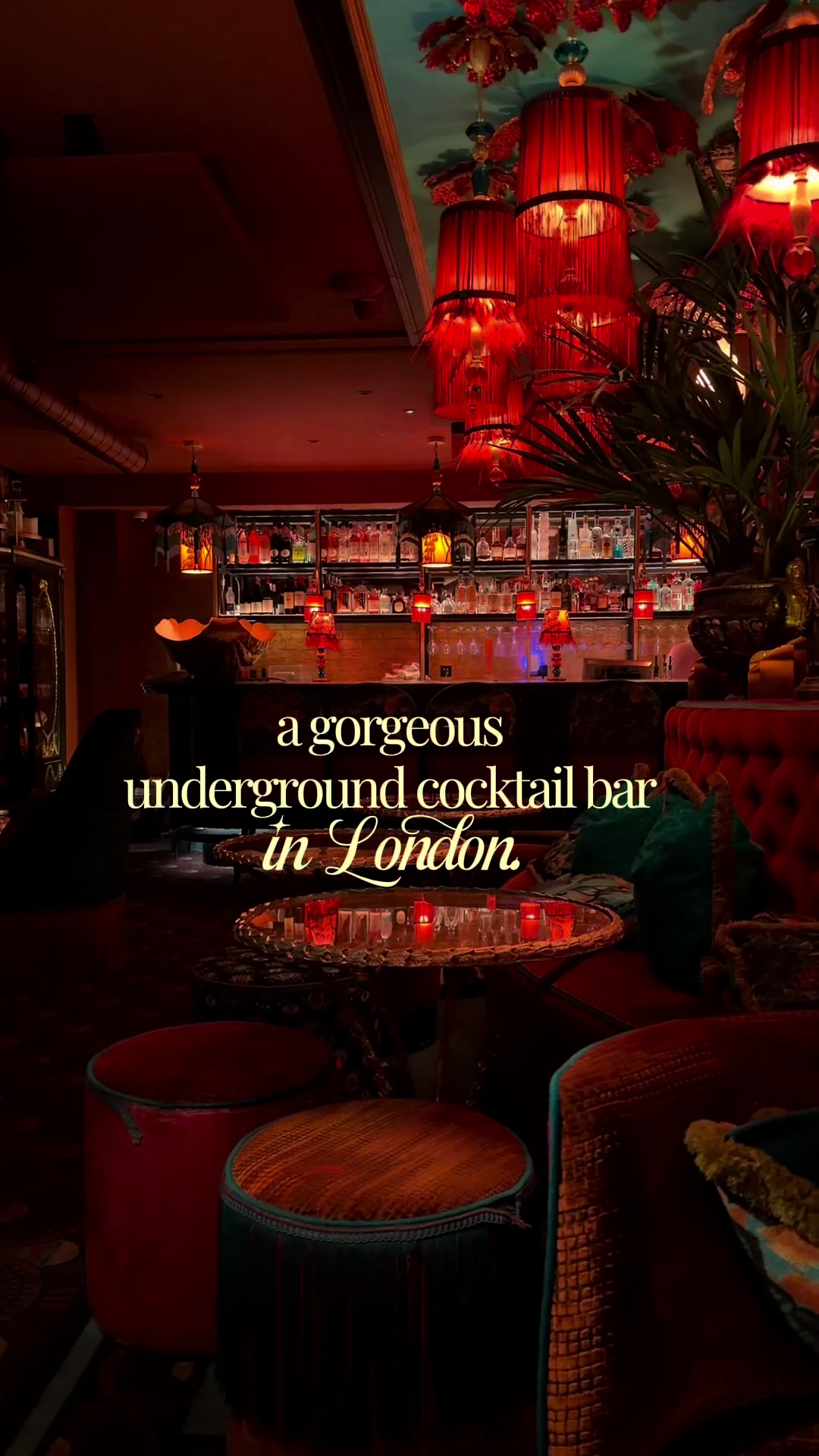Cocktails in a candlelit Soho vault — video still by Nyaruaii 🌸